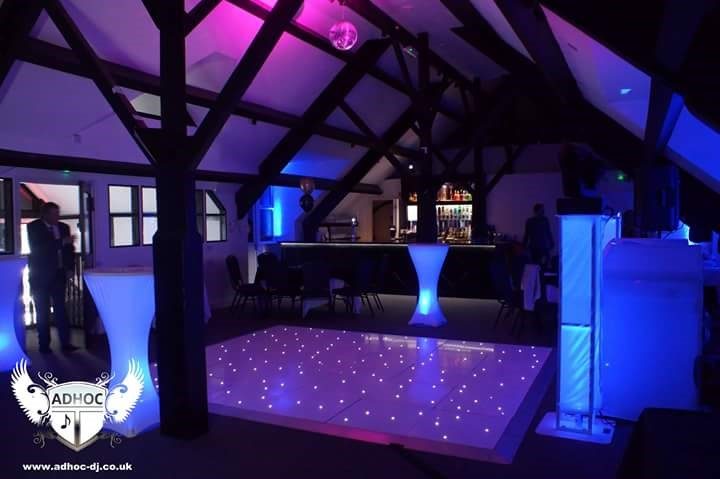 The function suite laid out for a party