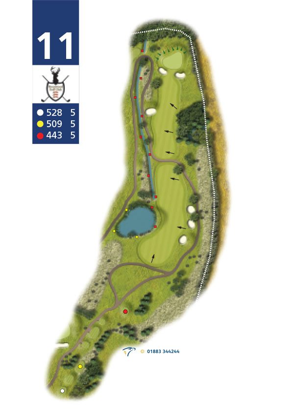 Hole planner, hole 11