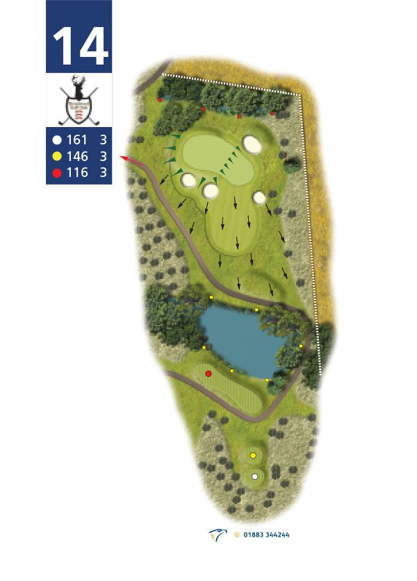 Hole planner, hole 14