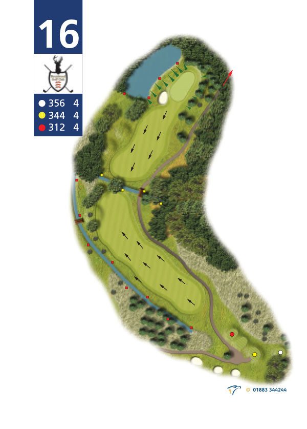 Hole planner, hole 16