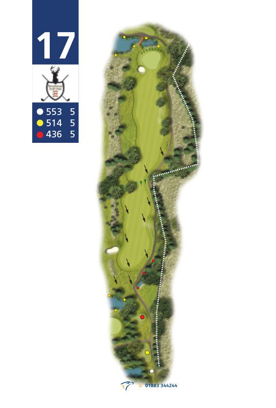 Hole planner, hole 17