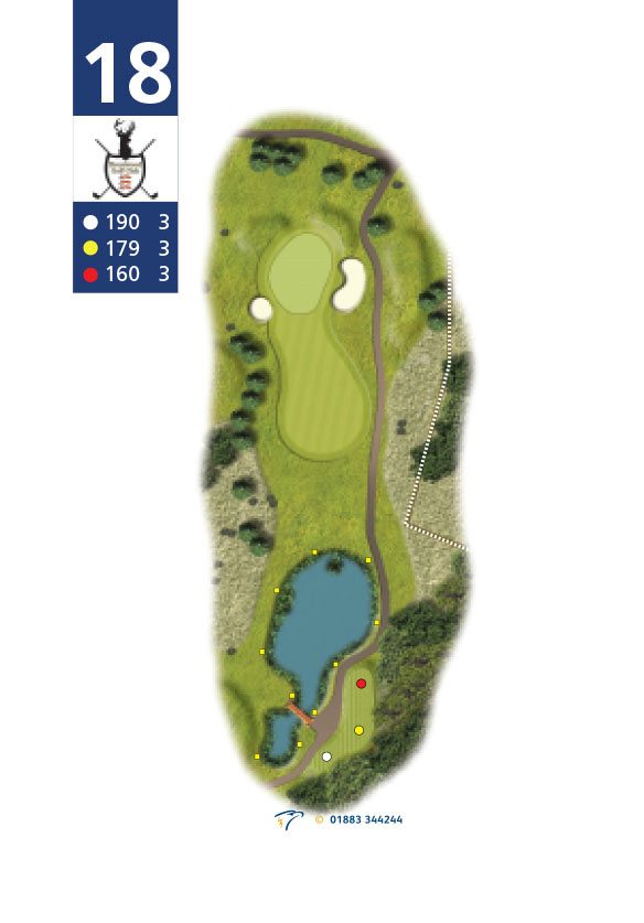 Hole planner, hole 18