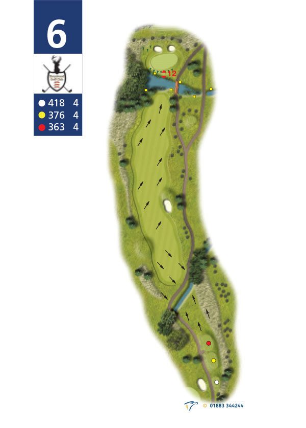 Hole planner, hole 6