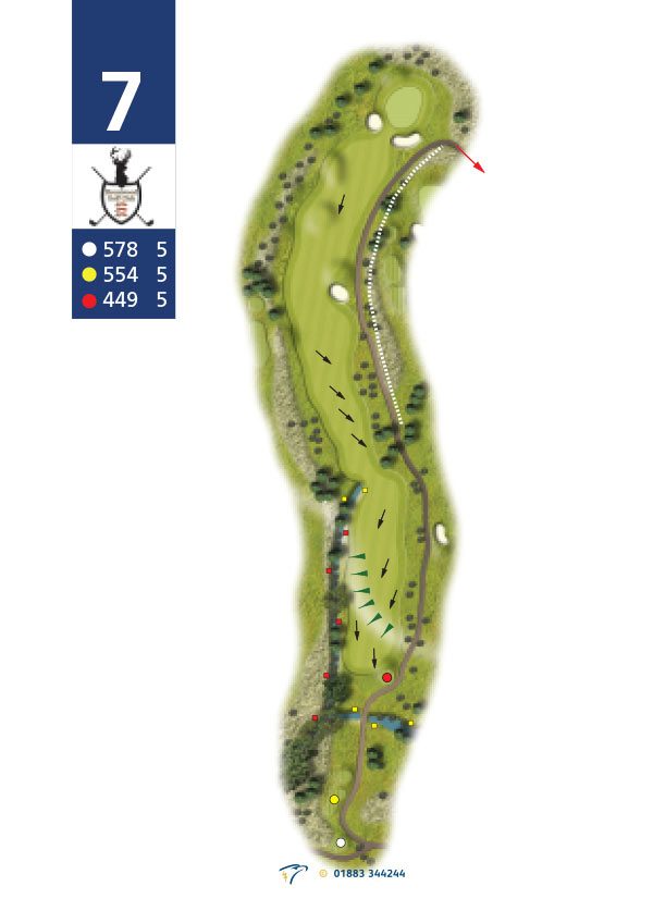Hole planner, hole 7