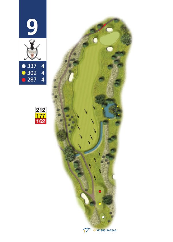 Hole planner, hole 9