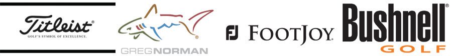 Titleist, Greg Norman, FootJoy and Bushnell, stocked in the pro shop